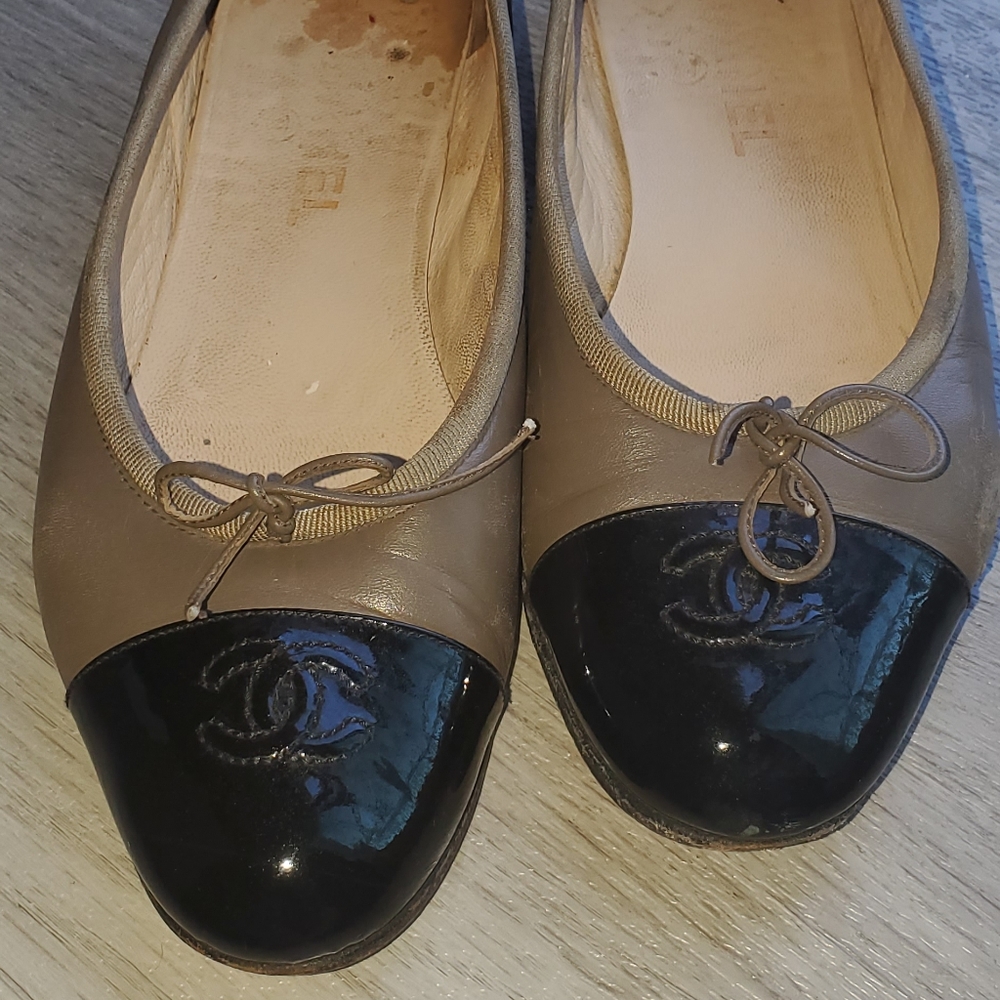Chanel Light Brown Ballet Flats